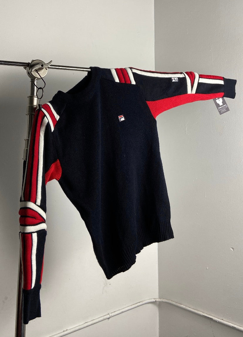 vintage fila knit sweater